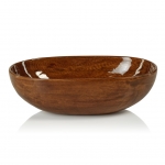 Gabonese Oval Mango Wood Bowl Large 15